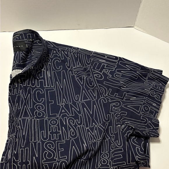 Sean John Navy Blue Graphic Shirt - Picture 3 of 3